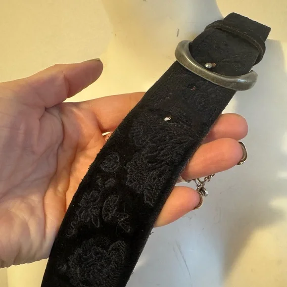 Lucky Brand Black Textured Belt - Picture 3 of 5